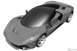 フェラーリ新型ハイパーカー、特許図面が流出！ 画像