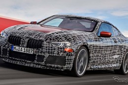 BMW 8シリーズ 新型、開発プロトタイプの画像…アプリリアで撮影 画像