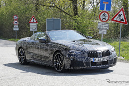 6月15日公開か…BMW 8シリーズ・カブリオレ、ルーフ全開で最終テスト？ 画像
