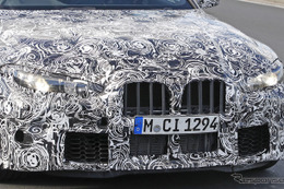 巨大キドニーグリルが露出！BMW M3セダン 新型は 3シリーズ と大きく差別化 画像