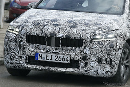 BMW 2シリーズ アクティブツアラー 次期型、最新プロトから見えた新LEDとワイドグリル 画像