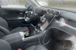 直6搭載も確実か？ メルセデスベンツ『GLCクーペ』新型、最新プロト車両の内外装を激写 画像