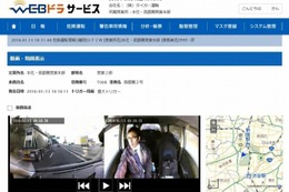 WEBドラサービス、2月10日リリース…通信型ドラレコで危険運転動画を閲覧・確認 画像