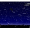2015年12月中旬22時頃の東京の星空の「ふたご座流星群」 (c) 国立天文台天文情報センター