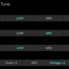 クラリオン『フルデジタルサウンド』のチューニングアプリ『Z-tune』の操作画面。