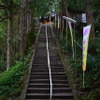 金持神社の階段。
