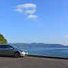 VW ゴルフ ヴァリアントTDI ハイラインマイスター。薩摩半島南部、池田湖にて。