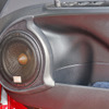 Aピラーにツイーターを装着したオーディオカーの一例（製作ショップ：レジェーラ＜静岡県＞）。