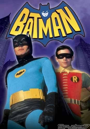 1966年「バットマン」。テレビシリーズの劇場版で、初めて「バットマン」として映画公開された。日本でも公開されている。