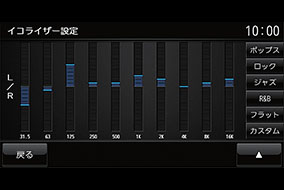 10バンドのイコライザーが「NR-MZ80」のもので、31バンドのイコライザーが「NR-MZ80PREMI」に搭載のもの。写真では200Hzを左右でまったく逆の状態にしているが、このような操作は普通あり得ない。とにかく“微調整”が、扱うときのキーワードだ。