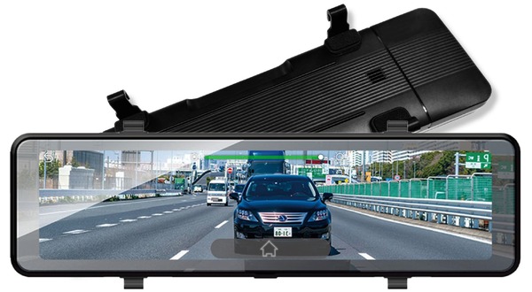 KEIYOから簡単後付けタイプ・9インチ・デジタルバックミラー「AN-M005