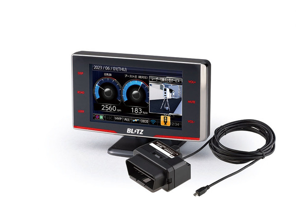 BLITZのレーザー＆レーダー探知機「Touch-LASER」シリーズの3.1インチ