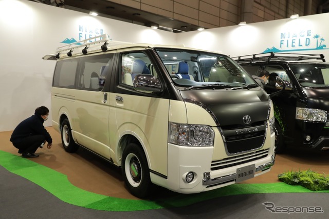 気軽に車中泊 ハイエース モデリスタ リラクベース 東京オートサロン18詳細画像 Push On Mycar Life