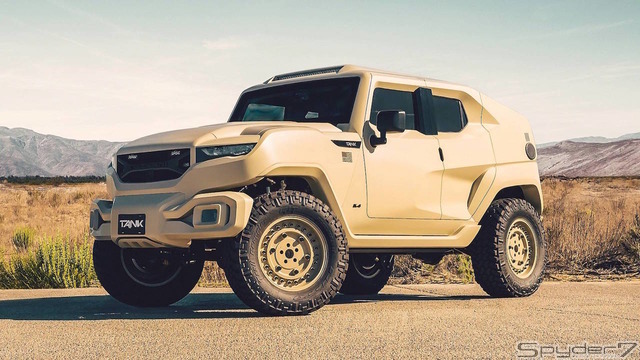ガスマスクと手りゅう弾付き 史上最強suv レズバニ タンク にアーミールックまで登場 Push On Mycar Life