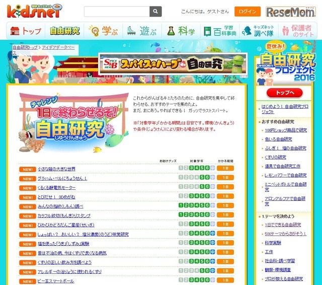 夏休み16 まだ間に合う小学生 中学生 1日でできる自由研究 まとめ Push On Mycar Life