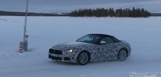 BMWZ5スノーテストスクープ動画