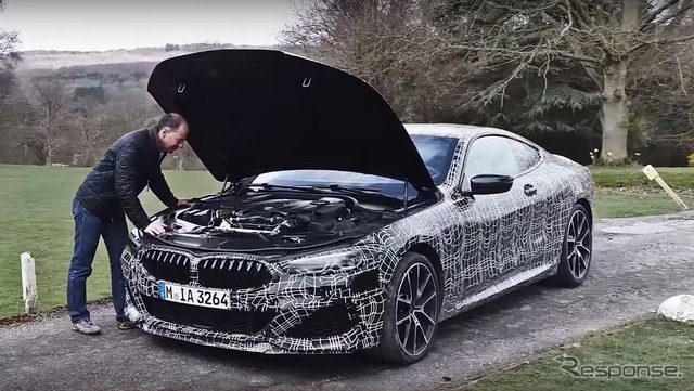 BMW 8シリーズクーペ 新型のティザーイメージ