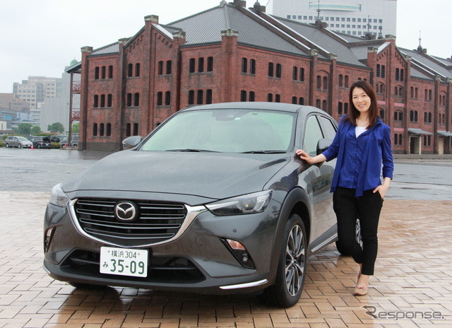 マツダ CX-3 改良新型とまるも亜希子さん