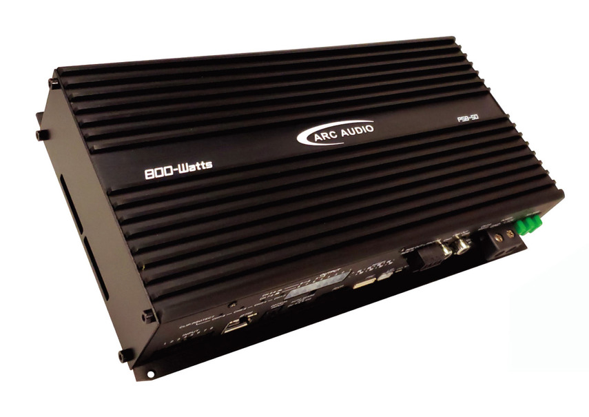 パワーアンプを内蔵した外付け「プロセッサー」の一例（アークオーディオ・PS8-50）。
