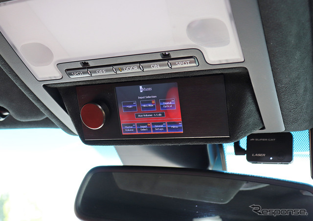 「パワーアンプ内蔵DSP」を搭載したオーディオカーの一例（製作ショップ：アミューズ＜広島県＞）。