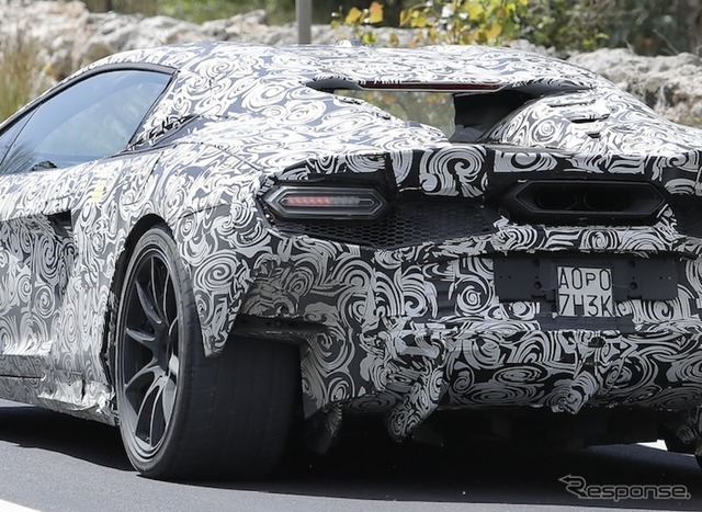 ランボルギーニ ウラカン後継モデルのプロトタイプ（スクープ写真）