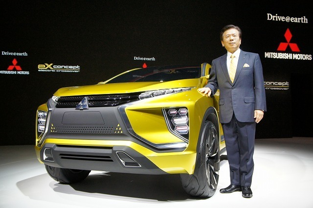 三菱は今後もSUV+EV（PHEV）の開発を進めていくという。