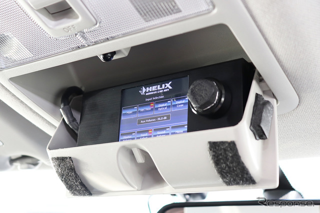 「単体DSP」が搭載されたオーディオカーの一例（製作ショップ：アンティフォン＜石川県＞）。