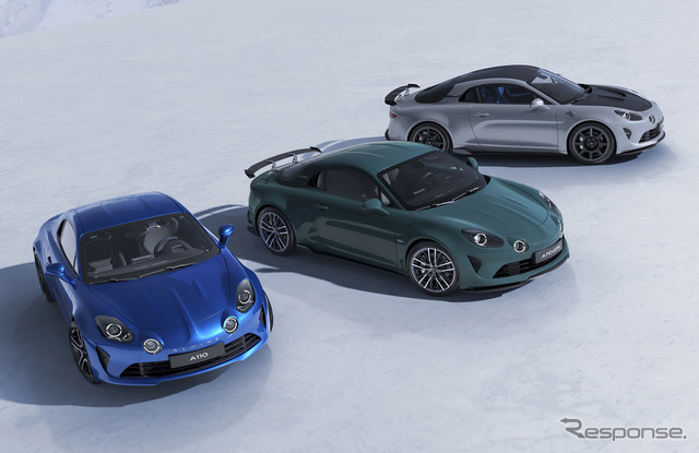 アルピーヌ A110 新ラインアップの3モデル
