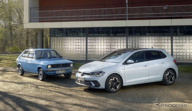 初代VWポロ(左)と「ポロ エディション50」