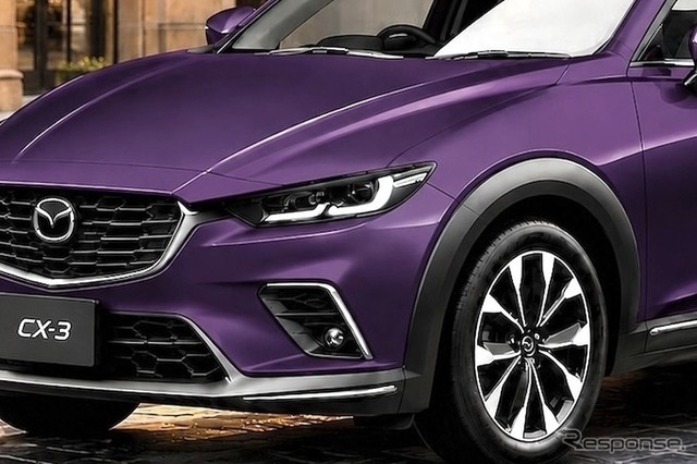マツダ CX-3 次期型の予想CG