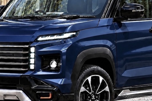 トヨタ RAV4 対抗、三菱SUVの予想CG