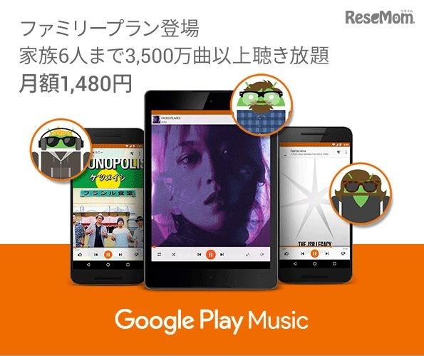 Google Play Musicファミリープラン