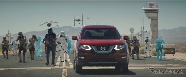 日産 ローグ のスター・ウォーズ仕様の予告イメージ