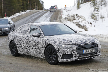 謎のレーダー装備!? アウディA6次期型、優雅な「プロローグ」ボディをゲット！ 画像