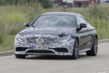 メルセデス AMG C63クーペ、改良新型はEクラス風ヘッドライトに! 画像