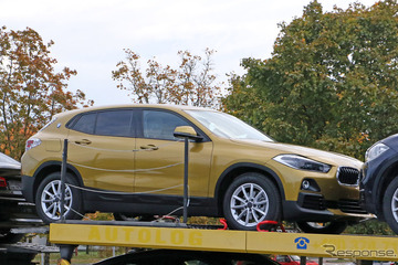 BMW最小クーペSUV「X2」、輸送中のフルヌード姿を激写 画像