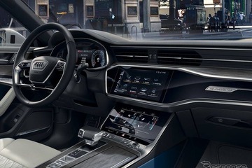 アウディ A7スポーツバック 新型…タッチパネルはスマホ感覚 画像