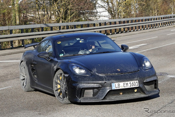 ポルシェ ケイマン 史上最強へ…次期「GT4」は400馬力オーバーか 画像