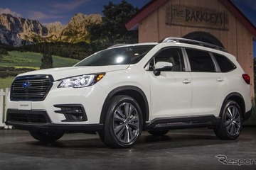 スバル、3列シートSUV アセント 公開…新開発2.4ターボ搭載【ロサンゼルスモーターショー2017】 画像