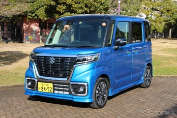 グリルに圧倒された！…スズキ スペーシアカスタム 詳細画像 画像