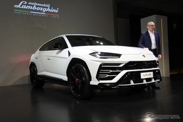 ランボルギーニ ウルス 日本初公開…CEO「新しいランボルギーニの時代が始まる」 画像