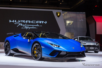 最高速325km/hのオープン、ランボルギーニ ウラカンペルフォマンテ に スパイダー…ジュネーブモーターショー2018 画像