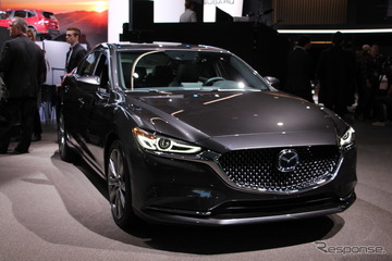 マツダ6 改良新型はApple CarPlayとAndroid Autoに対応、日本でも年内に導入か…ニューヨークモーターショー2018 画像