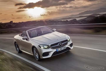 【メルセデスベンツ Eクラスカブリオレ 試乗】4名で快適なオープンカー、が謳い文句だけど…岩貞るみこ 画像