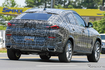 波打つテールライトあらわに…BMW X6 次期型、薄化粧姿を目撃 画像