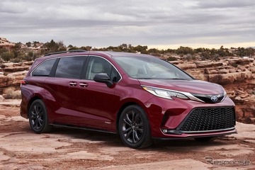 米トヨタのハイブリッドミニバン、初のスポーティグレード設定…シエナ 新型 画像