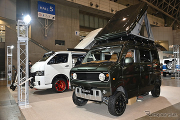 カマロ顔のエブリイ登場?! 箱車カスタムの雄“ギブソン”が遊び心満載のカスタムを提案…東京オートサロン2022 画像