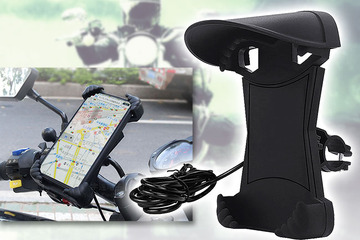 画面がよく見える！ ツーリングも快適なバイク用スマホホルダー「B-KIT01」新登場 画像