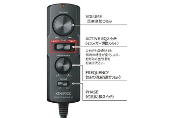 KENWOODからチューンアップ・サブウーファー「KSC-SW12EQ」が新発売 画像