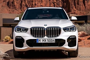 BMW X5 改良新型、キドニーグリルが光る…ティザー 画像